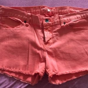 Coral orange Lucky Brand shorts